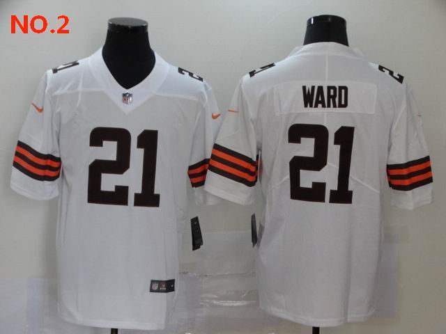 Men's Cleveland Browns #21 Denzel Ward Jesey NO.2;